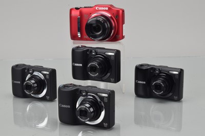 Lot 541 - Five Canon Digital Cameras