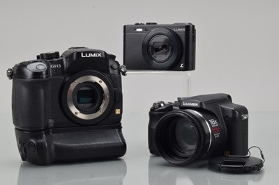 Lot 542 - Three Panasonic Lumix Digital Cameras