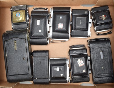 Lot 552 - A Tray of Folding Cameras