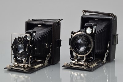 Lot 554 - Two Houghton Butcher Cameo Folding Plate Cameras