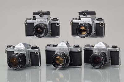 Lot 559 - Five Asahi Pentax SLR Cameras