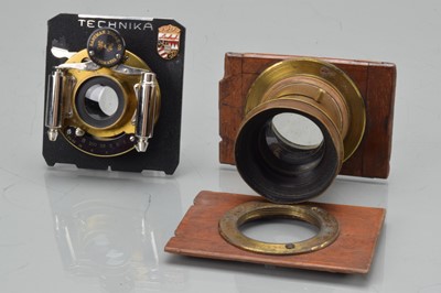 Lot 563 - Two Brass Lenses