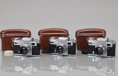 Lot 588 - Three Kiev 4 Rangefinder Cameras