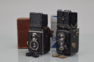 Lot 591 - Two Rolleiflex TLR Cameras