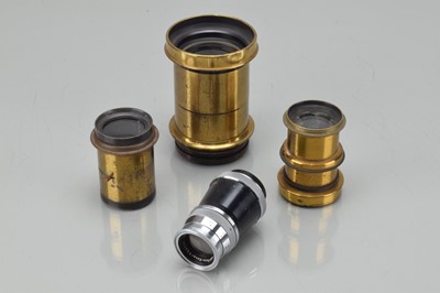 Lot 624 - Three Brass Lenses