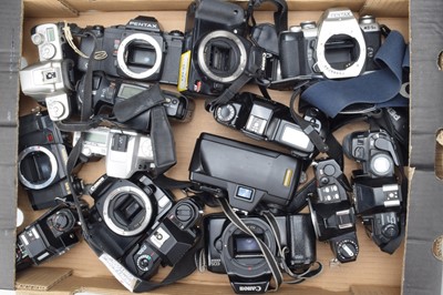 Lot 636 - A Tray of SLR Camera Bodies