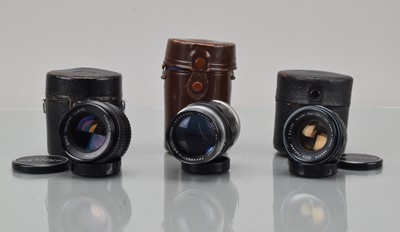 Lot 659 - Three Asahi Takumar Lenses