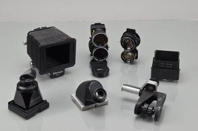 Lot 700 - Mamiya Sekor TLR Lenses and Accessories