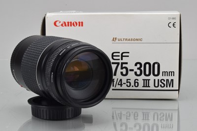 Lot 758 - A Canon EF 75-300mm f/4.5-5.6 III USM Lens