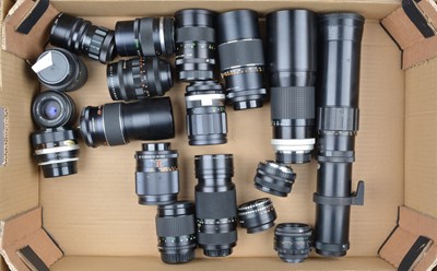 Lot 148 - A Tray of Prime Lenses