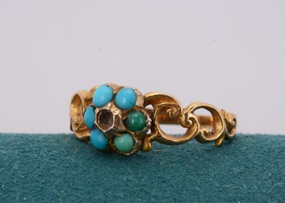 Lot 167 - A Victorian turquoise ring