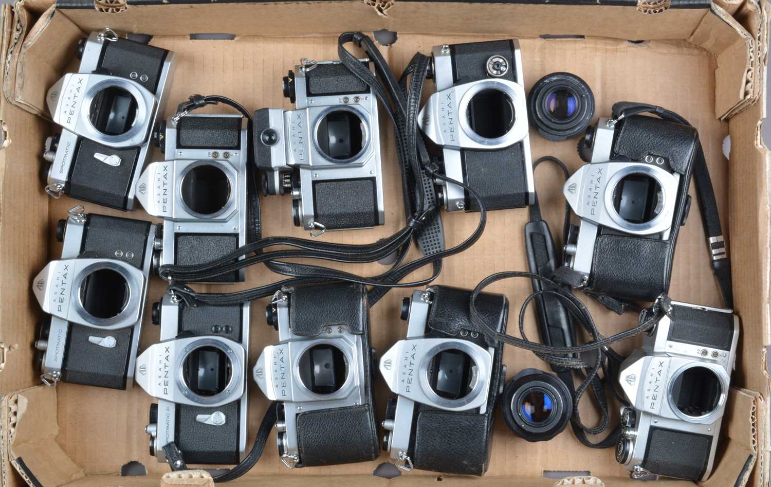 Lot 159 - A Tray of Asahi Pentax Camera Bodies