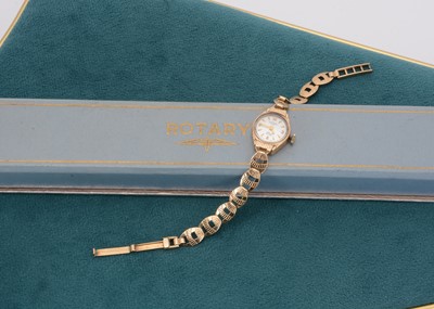 Lot 174 - A ladies Rotary 9ct gold wrist watch