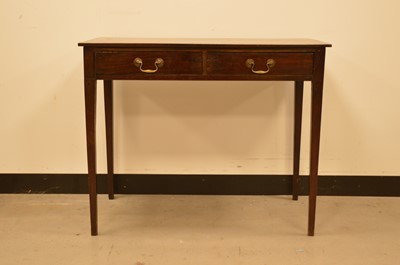 Lot 413 - A George III and later small mahogany table