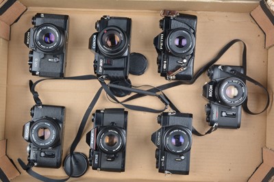 Lot 163 - Seven SLR Cameras