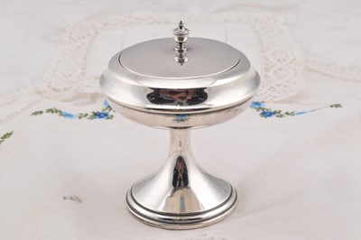 Lot 220 - A silver powder bowl or dressing table powder c1920