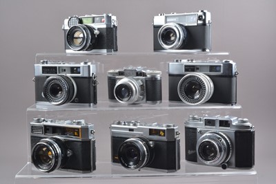 Lot 167 - A Tray of Rangefinder Cameras