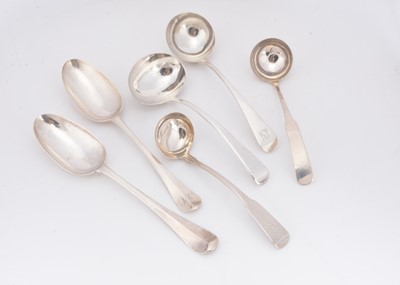 Lot 331 - Six Georgian silver spoons