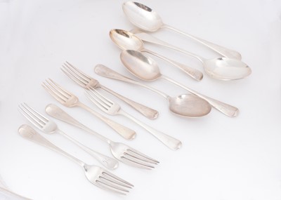 Lot 353 - Eleven silver items of cutlery