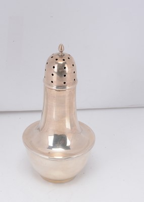 Lot 424 - An Art Deco period silver filled sugar caster by JG Ltd