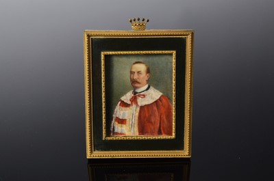 Lot 425 - An Edwardian portrait miniature of a gentleman by Monica Emily Ivor Freyburg