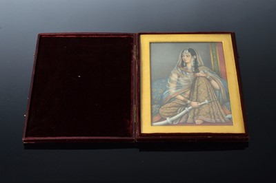 Lot 426 - A fine late 19th century portrait miniature of a lady