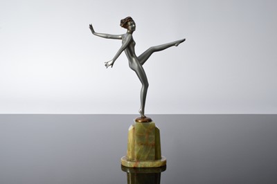 Lot 428 - An Art Deco bronze figure of a female dancer after Josef Lorenzl