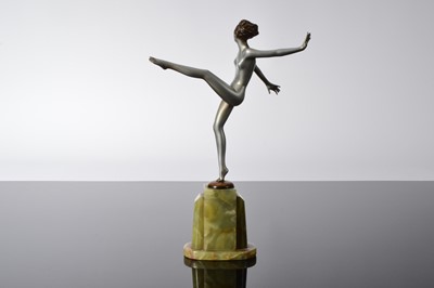 Lot 428 - An Art Deco bronze figure of a female dancer after Josef Lorenzl