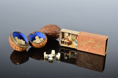 Lot 446 - Three Victorian period novelty miniature items