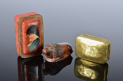 Lot 448 - Three 19th century pocket snuff boxes