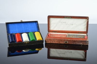 Lot 451 - A late Victorian cased set of Bezique by Cavendish and produced by De La Rue
