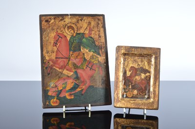 Lot 475 - Two second half 20th century Byzantine icons