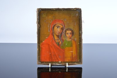 Lot 476 - A late 19th century Russian icon