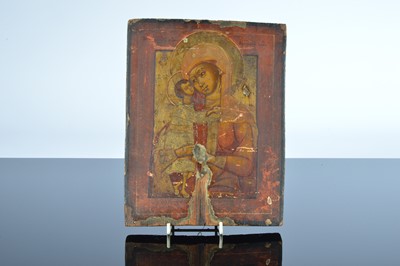 Lot 477 - A late 19th century Russian icon