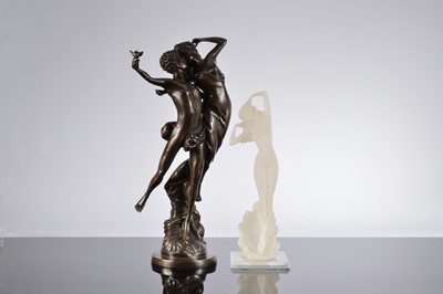 Lot 520 - Two late 20th century figural sculptures