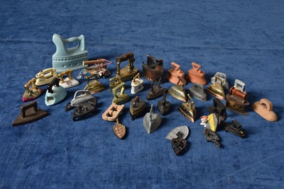 Lot 10 - An assortment of Miniature and Toy Irons