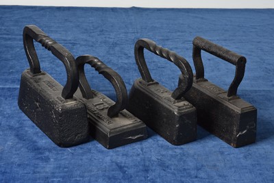 Lot 16 - A group of four large/heavy irons