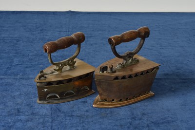 Lot 43 - Two Indonesian Dhobi Irons