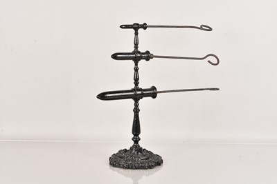 Lot 78 - A 19th Century French Triple Barrelled Goffering Iron