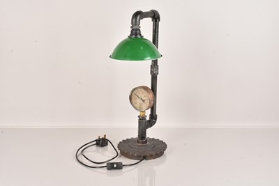 Lot 80 - A 'Lancaster' Industrial Style Table Lamp