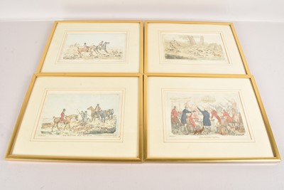 Lot 97 - A set of four Hunting etchings