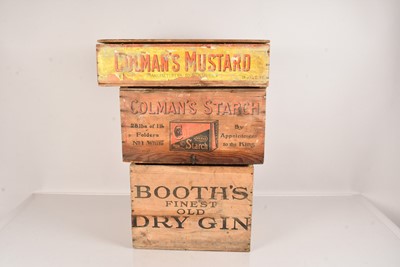 Lot 202 - A Vintage Booth's Dry Gin wooden crate