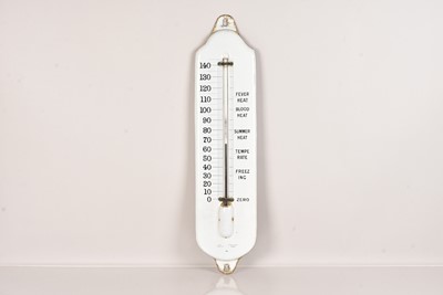 Lot 203 - A Mid-20th Century Enamelled Wall Thermometer