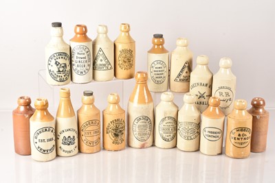 Lot 221 - A good collection of Stoneware Advertising Bottles