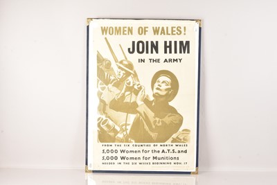 Lot 282 - Women of Wales! Join Him in the Army'