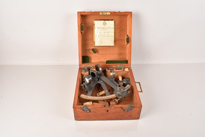 Lot 288 - A Military Issue Sextant by H.Hughes & Son Ltd