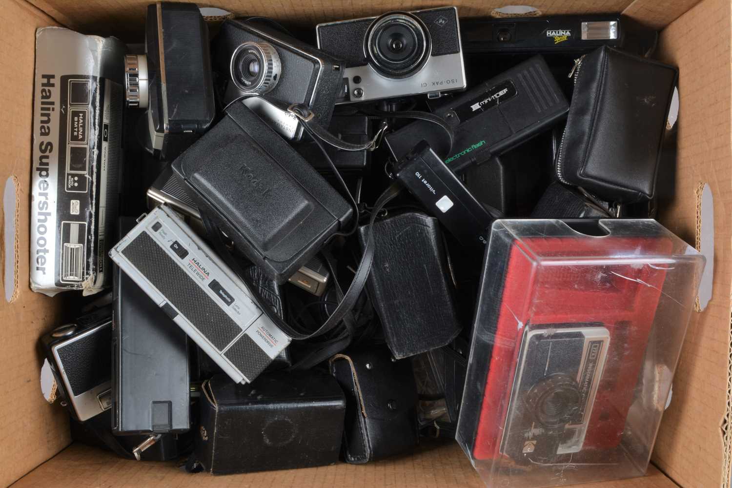 Lot 228 - A Box of 110 Cameras
