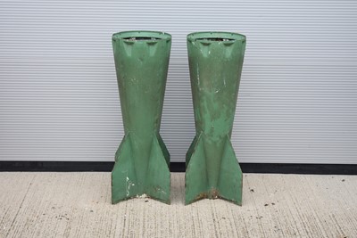 Lot 364 - A pair of US Cold War Period M-124 Practice bomb tail fins