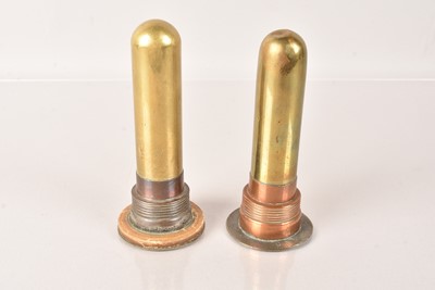 Lot 420 - Two Inert Copper and Brass Sea Mine Detonators