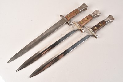 Lot 442 - Three British Pattern 1888 Bayonets